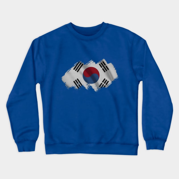 South Korean Flag Crewneck Sweatshirt by Teemperor